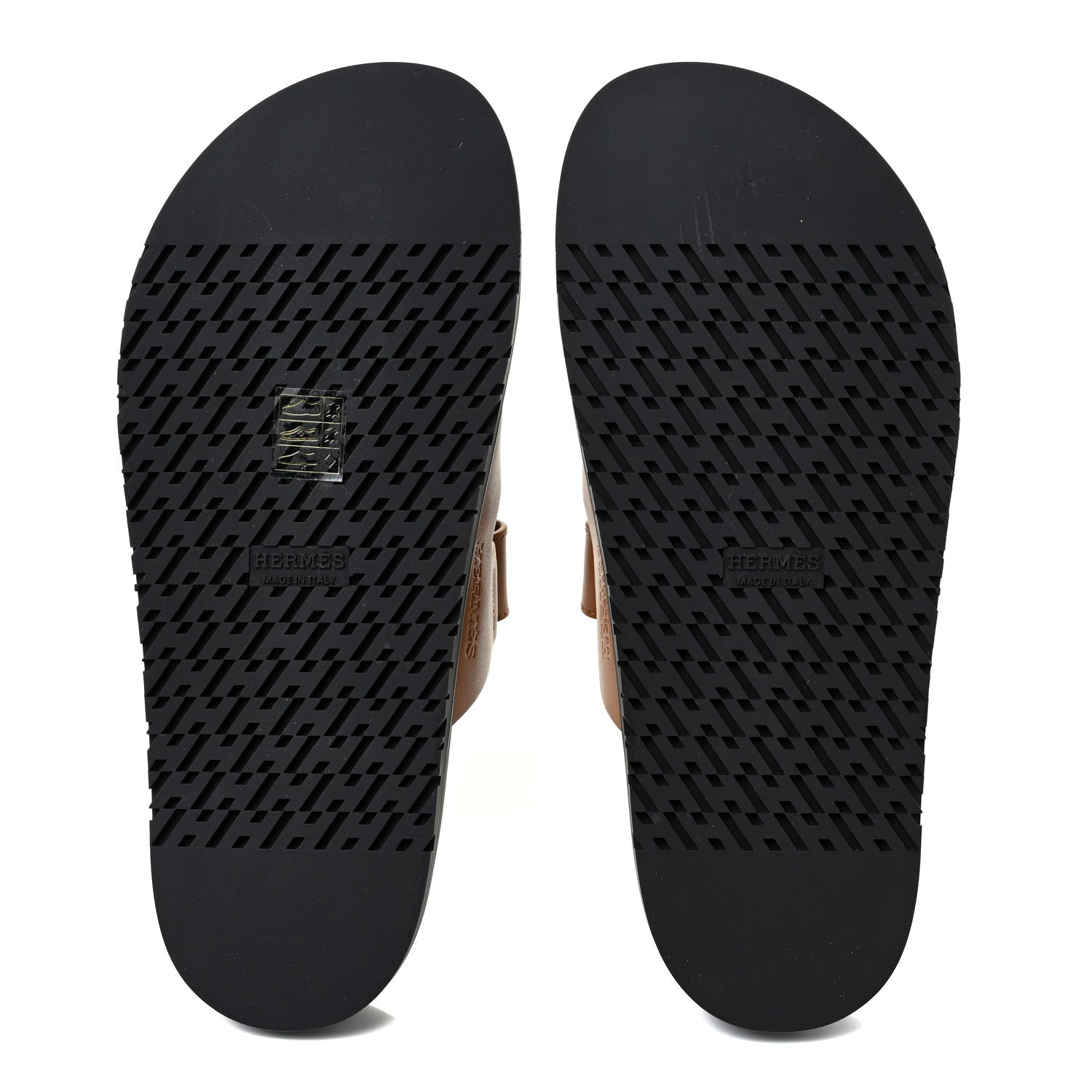 Hermes Calfskin Womens Chypre Sandals 40 Gold 6 of 9
