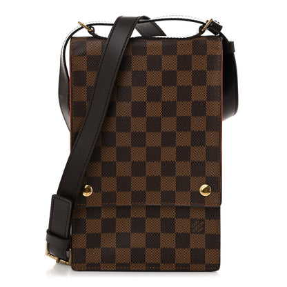 Louis Vuitton Damier Ebene Portobello Travel Shoulder Bag 1 of 10