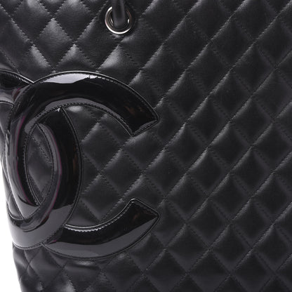 Chanel Calfskin Quilted Large Cambon Tote Black 10 of 14