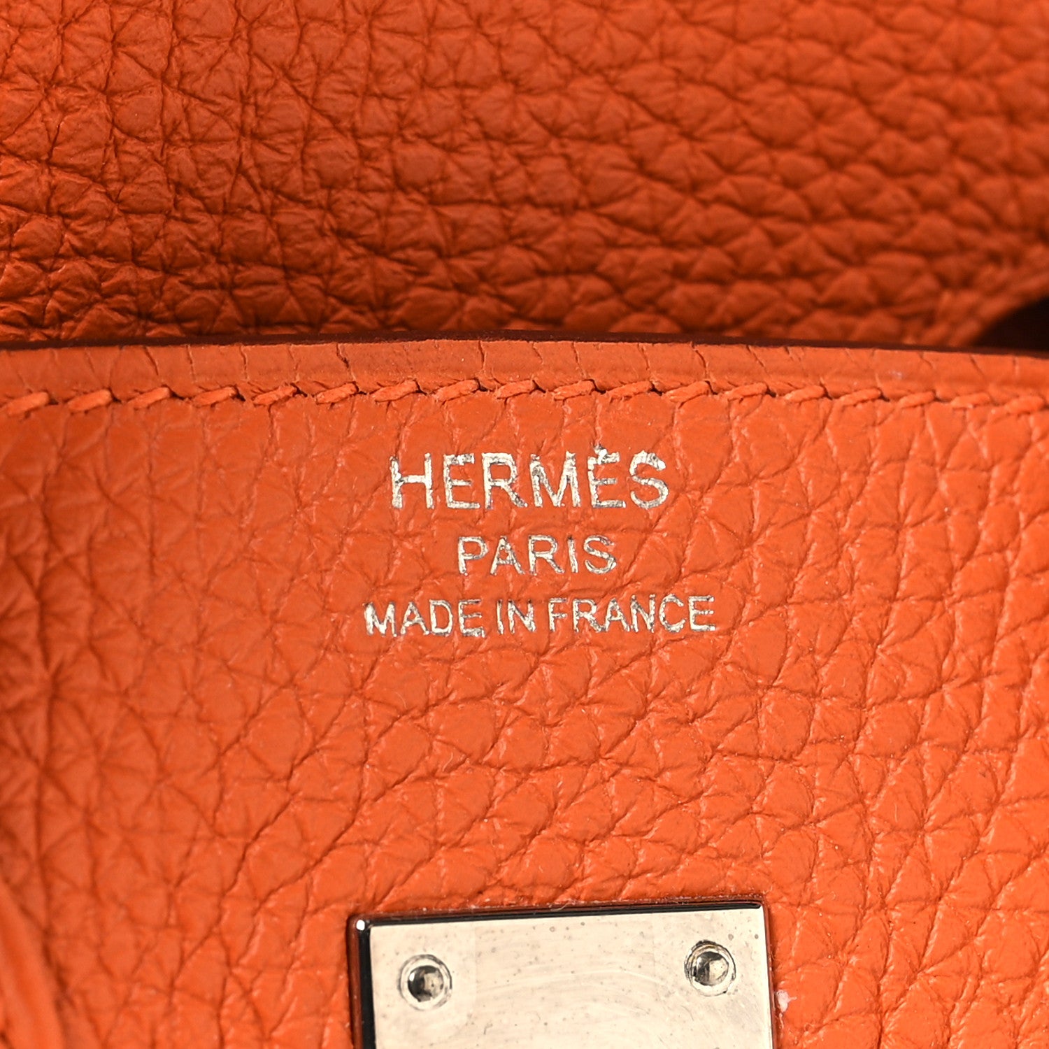 Hermes Togo Birkin 25 Orange 5 of 12