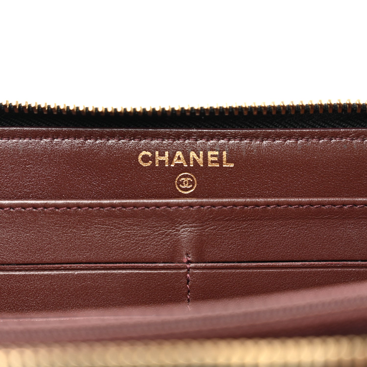 Chanel Caviar Quilted Large Gusset Zip Around Wallet Black 6 of 10