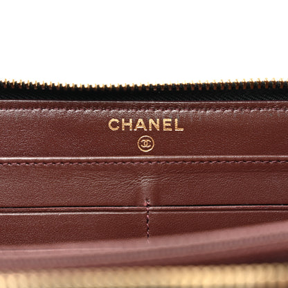Chanel Caviar Quilted Large Gusset Zip Around Wallet Black 6 of 10