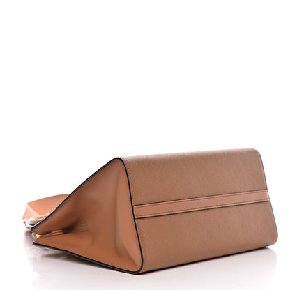 Prada Saffiano City Calf Medium Esplanade Tote Caramel 4 of 9