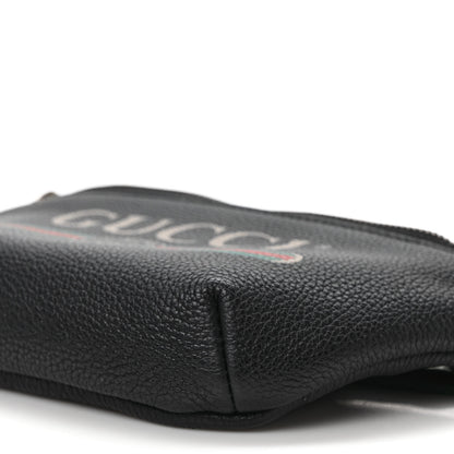 Gucci Grained Calfskin Small Logo Belt Bag Black 9 of 9