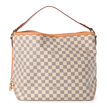 Louis Vuitton Damier Azur Delightful MM Rose Ballerine 1 of 10