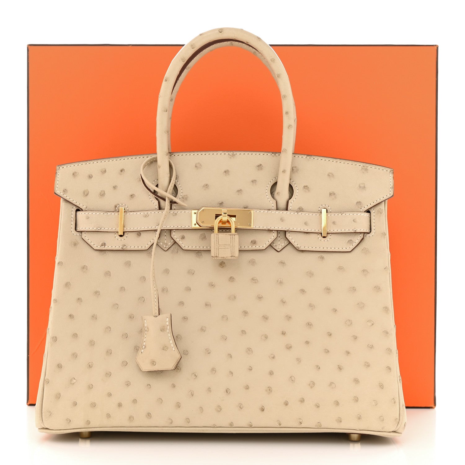 Hermes Ostrich Birkin 30 Parchemin 11 of 11