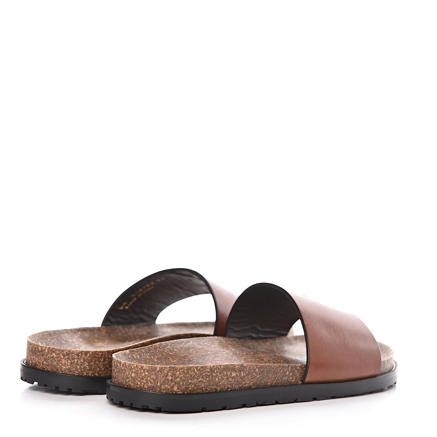 Saint Laurent Calfskin Monogram Jimmy Joan Slide Sandals 37 New Papaya 4 of 9