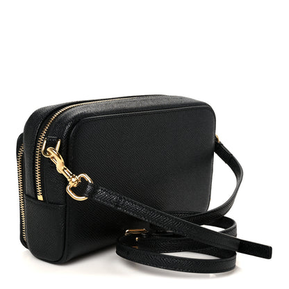 Christian Dior Grained Calfskin Caro Double Pouch Black 3 of 10
