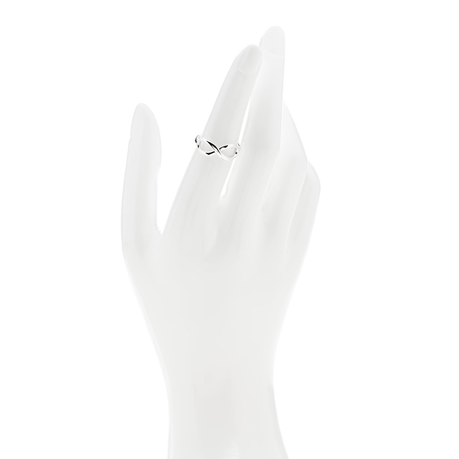 Tiffany Sterling Silver Infinity Ring 52 6 2 of 5