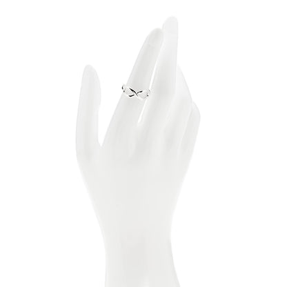 Tiffany Sterling Silver Infinity Ring 52 6 2 of 5