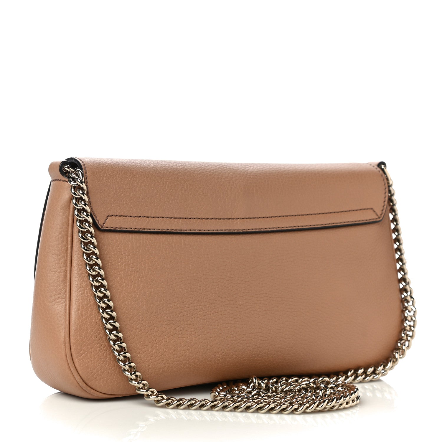 Gucci Pebbled Calfskin Medium Soho Flap Crossbody Camelia 3 of 12