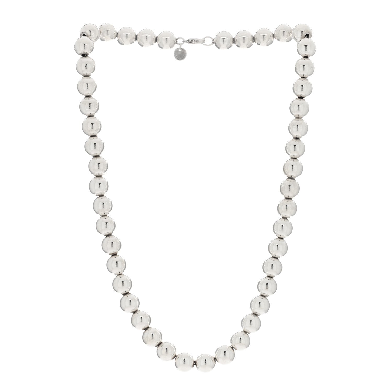 Tiffany Sterling Silver 10mm Hardwear Ball Necklace 2 of 3