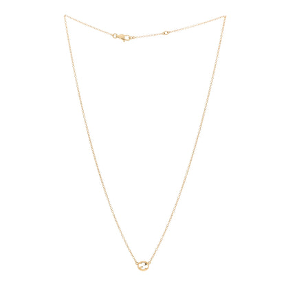 Gucci 18K Yellow Gold Interlocking Pendant Necklace 3 of 6