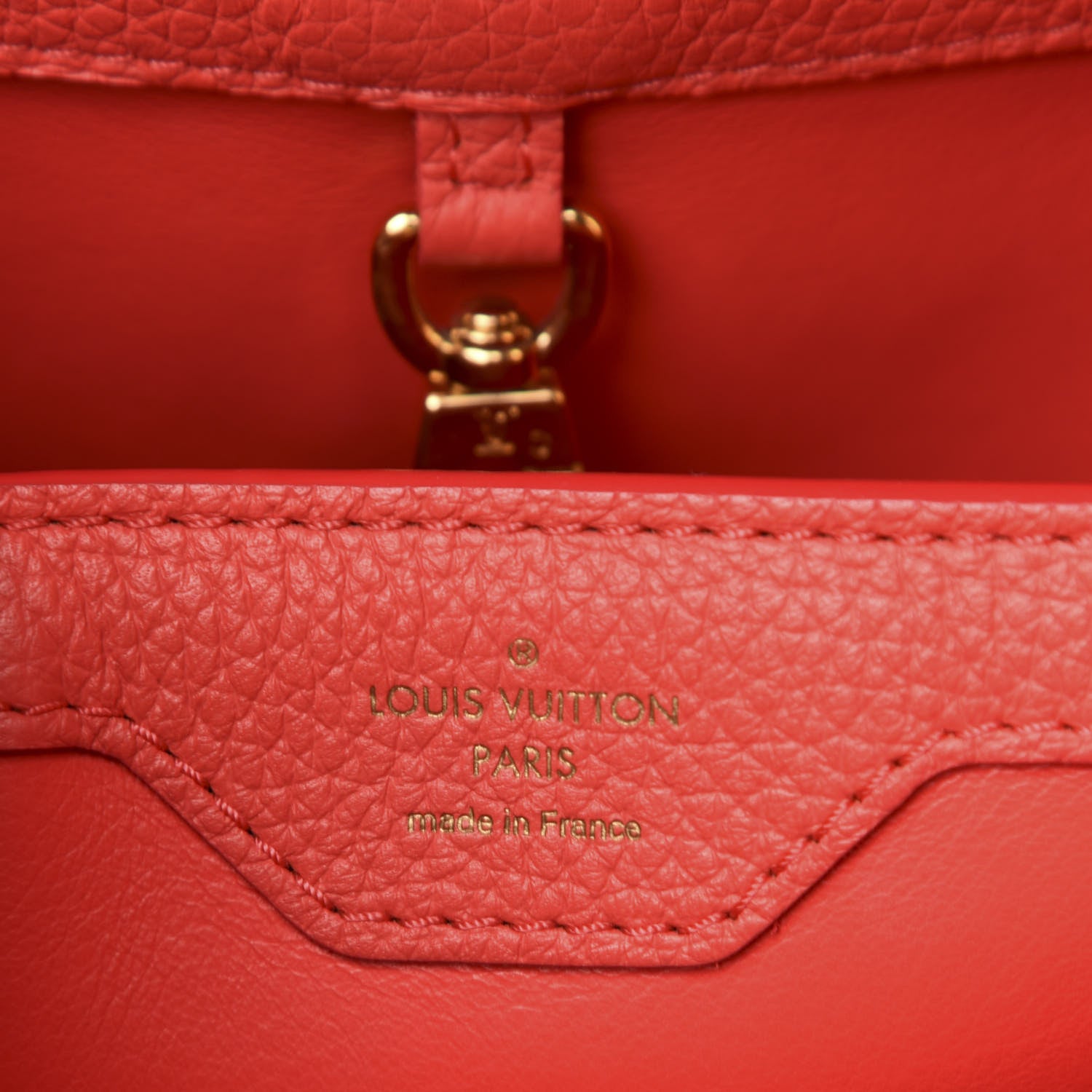Louis Vuitton Taurillon Capucines BB Hibiscus Flamingo 6 of 10