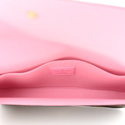 Louis Vuitton Monogram 2022 Christmas Animation Paris Pochette Felicie Chain Wallet Pink 6 of 13
