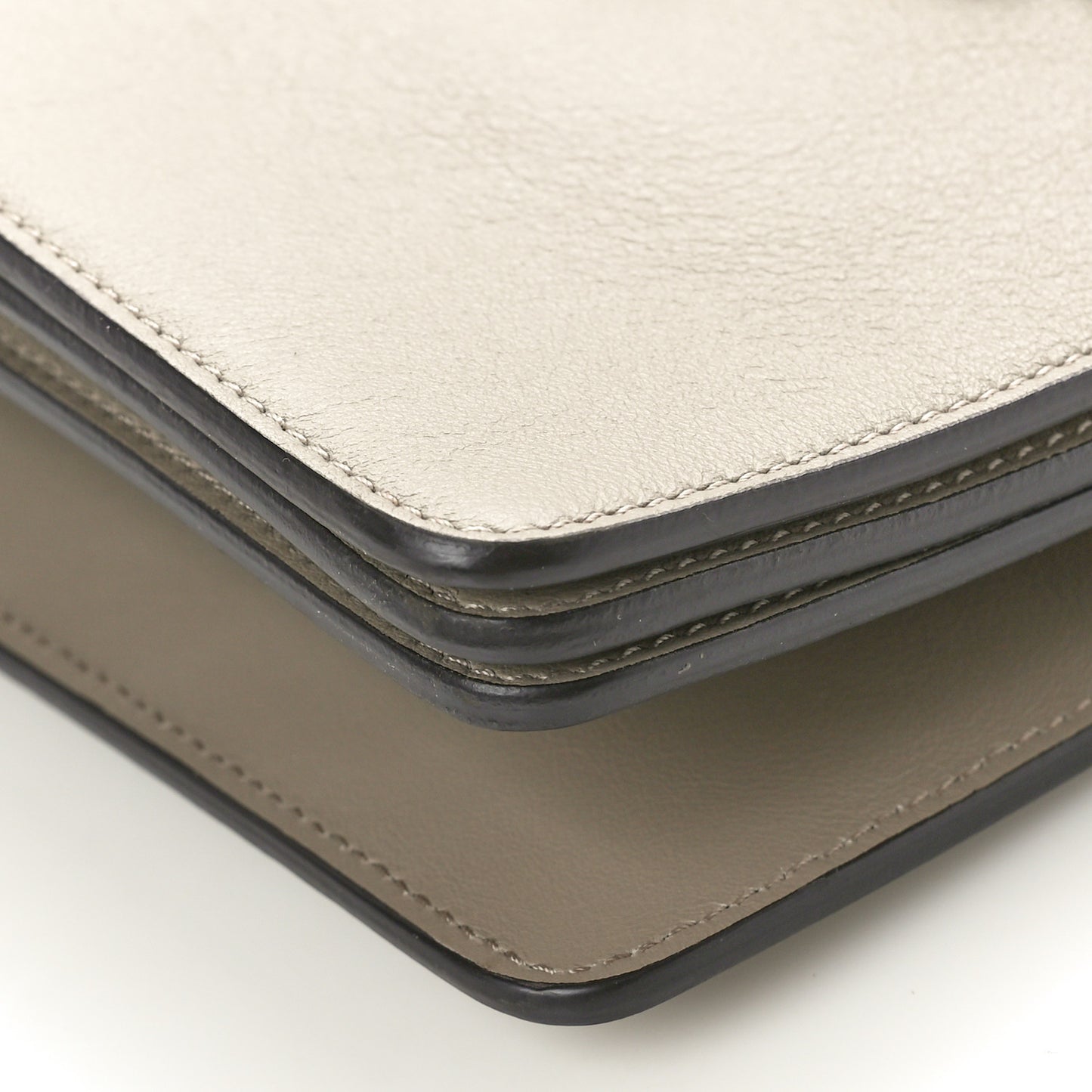 Calfskin Suede Medium Faye Shoulder Bag Motty Grey