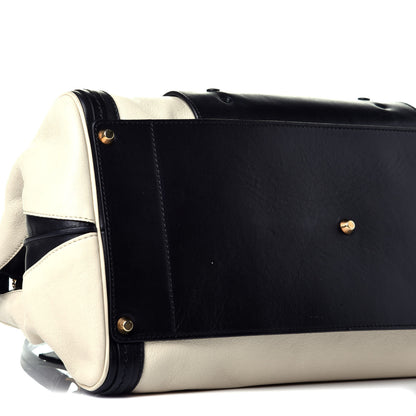 Chloe Sheepskin Calfskin Large Alice Satchel Husky White 9 of 10