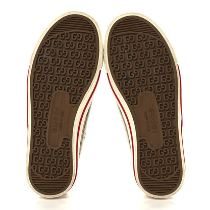 Gucci Monogram Jumbo GG Web Womens 1977 Tennis Velcro Strap Sneakers 36 Camel Ebony Mystic White 5 of 8