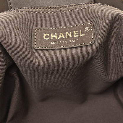 Chanel Shearling Lambskin Medium Deauville Tote Brown 7 of 12