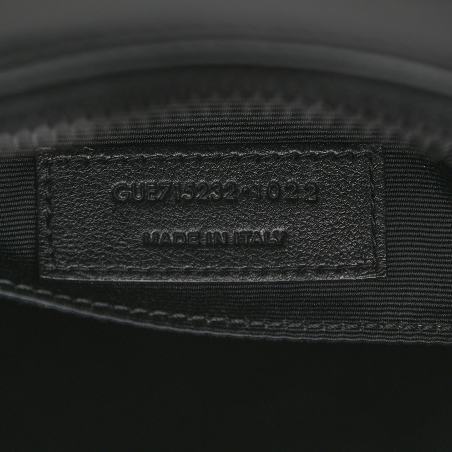 Calfskin Matelasse Monogram Monochrome Lou Camera Bag Black