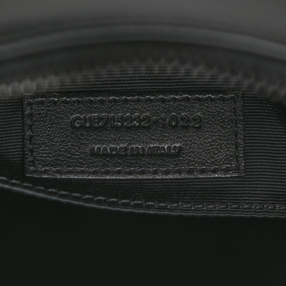 Saint Laurent Calfskin Matelasse Monogram Monochrome Lou Camera Bag Black 7 of 10