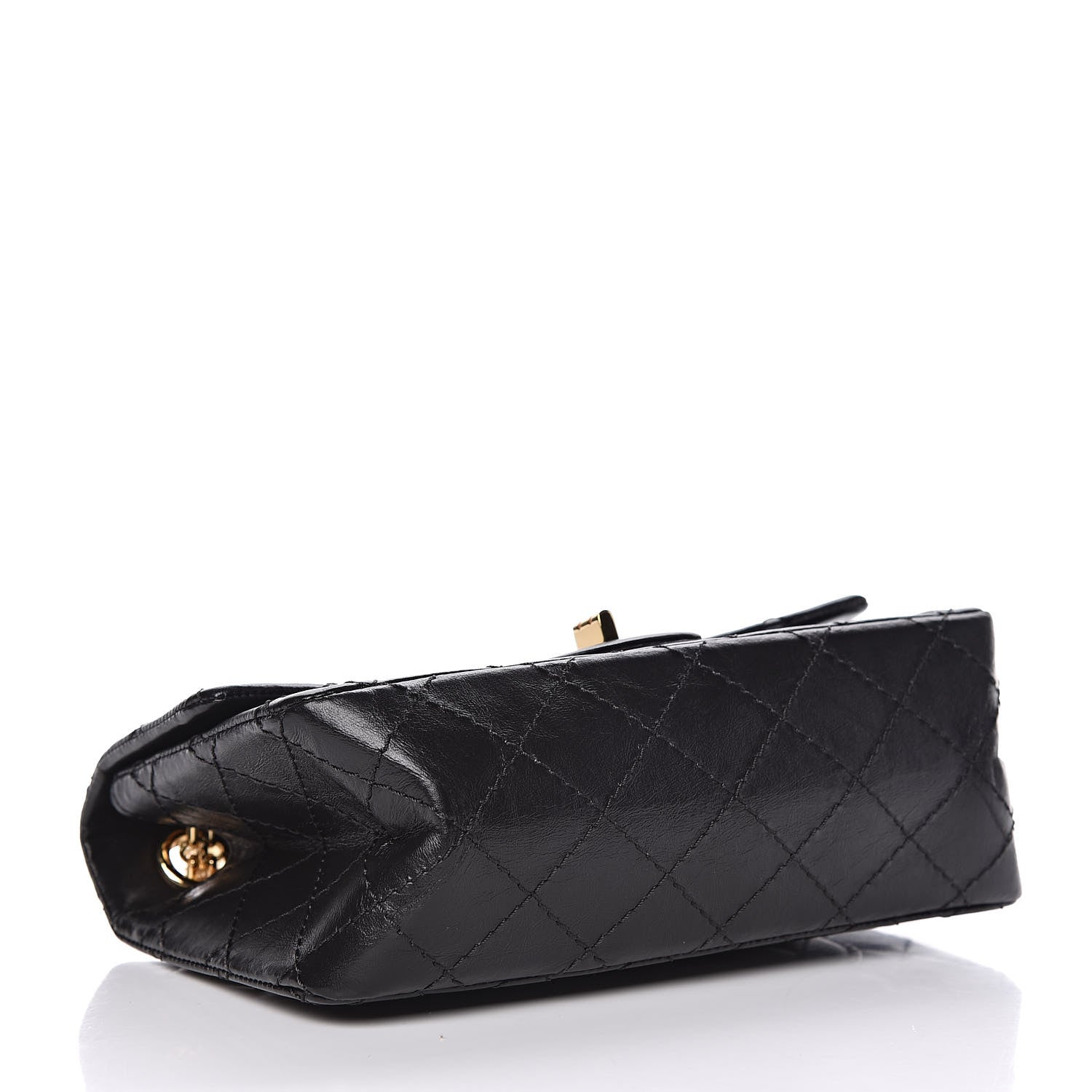 Chanel Aged Calfskin Quilted 2.55 Reissue Mini Flap Black 4 of 10