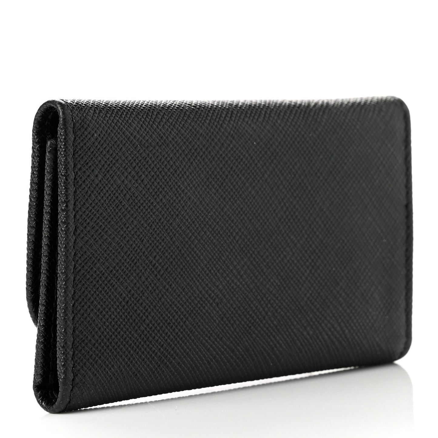 Saffiano Metal 6 Key Holder Black