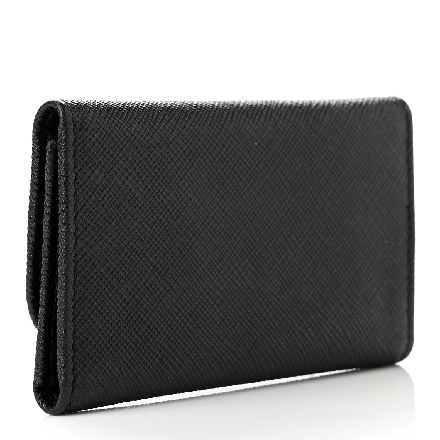 Prada Saffiano Metal 6 Key Holder Black 3 of 6