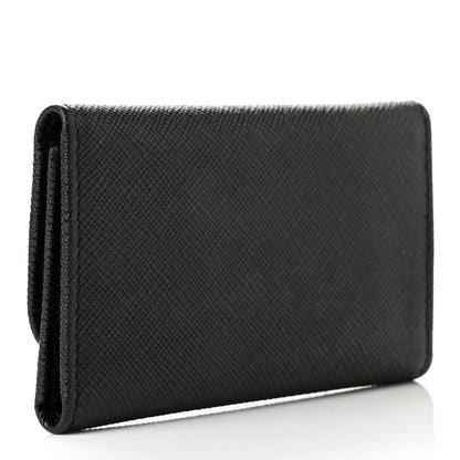 Prada Saffiano Metal 6 Key Holder Black 3 of 6