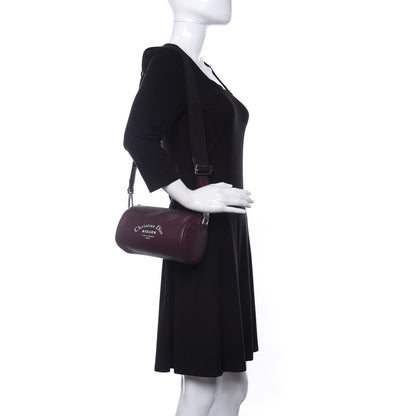 Christian Dior HOMME Grained Calfskin Mens Roller Pouch Burgundy 2 of 9