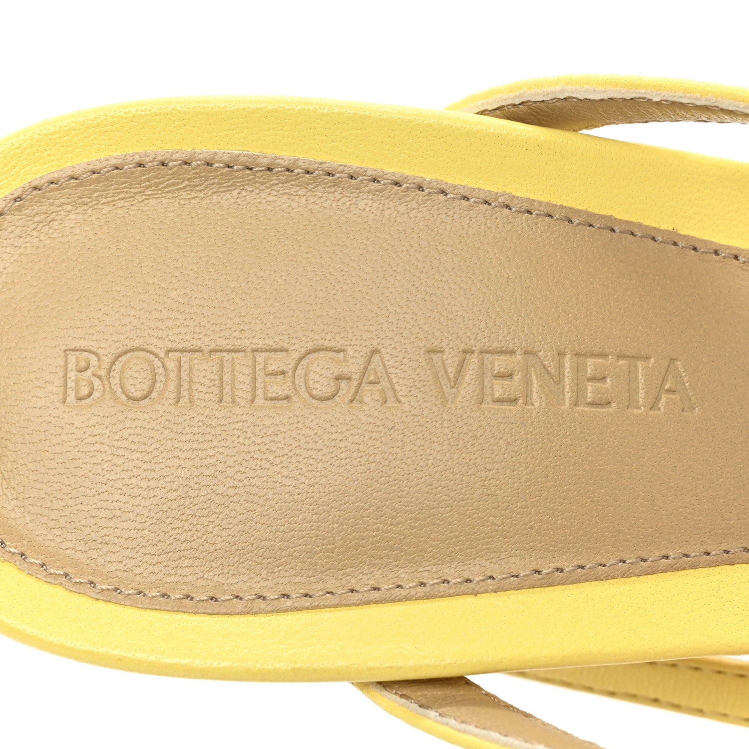 Bottega Veneta Lambskin Stretch Multi Strap 90mm Sandals 37 Lemonade 7 of 10