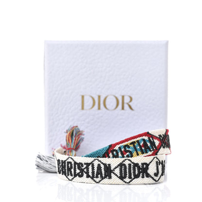 Christian Dior Woven Cotton J'Adior Friendship Bracelet Set Blue Multicolor 5 of 5