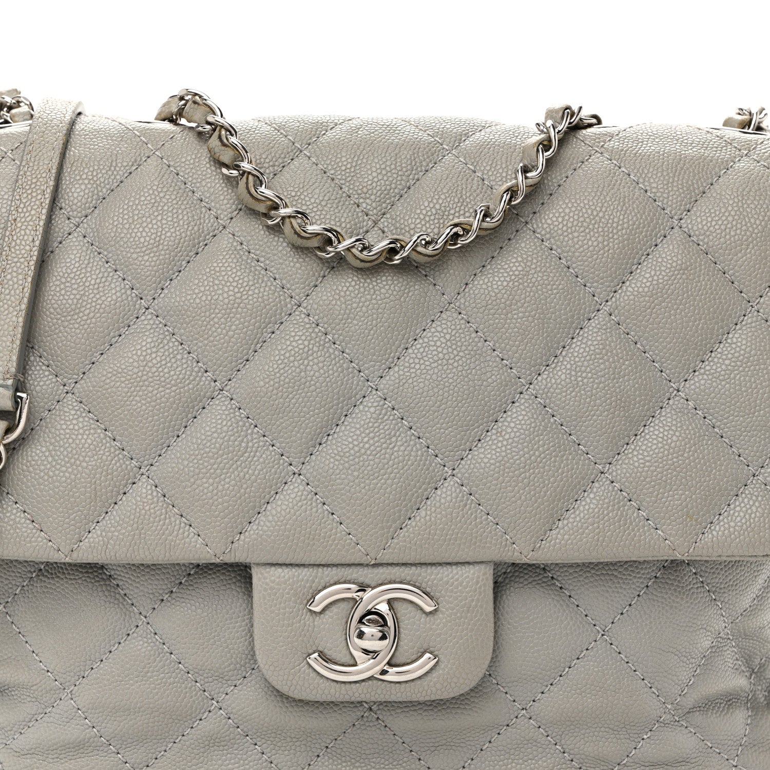 Chanel Caviar Quilted Large Urban Companion Flap Grey 10 of 14