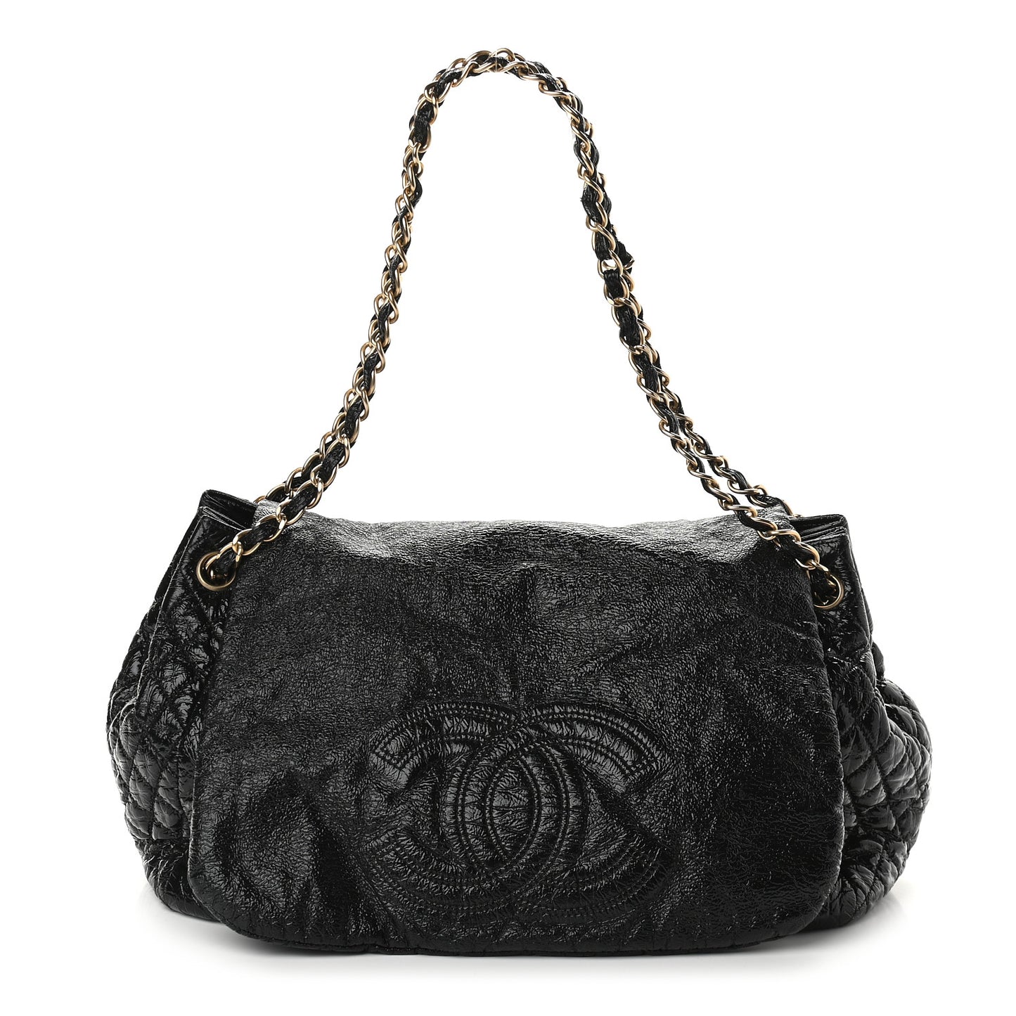 Vinyl XL Rock and Chain Flap Black