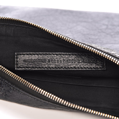 Balenciaga Agneau Classic Gold Hardware Small Pouch Black 6 of 9