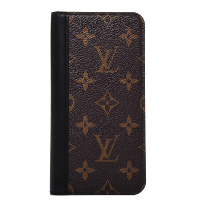 Louis Vuitton Monogram iPhone XS Max Folio Case Black 1 of 10