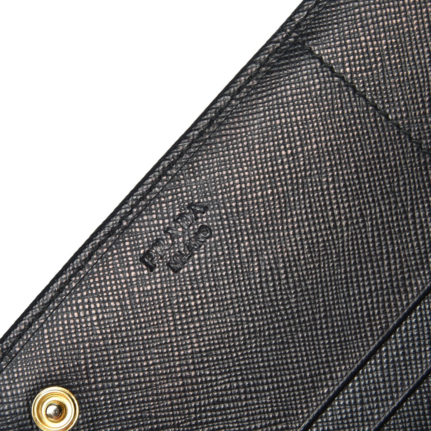 Saffiano Metal Continental Flap Wallet Nero Black
