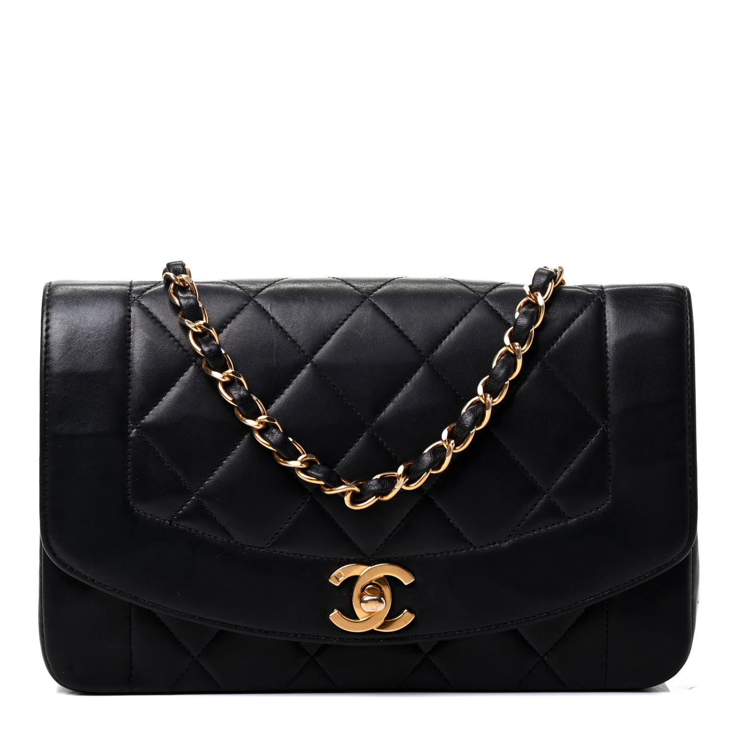 Chanel Lambskin Quilted Small Single Flap Black 1 of 4
