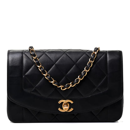 Chanel Lambskin Quilted Small Single Flap Black 1 of 4