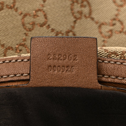 Gucci Monogram Medium GG Twins Hobo Bronze 7 of 10