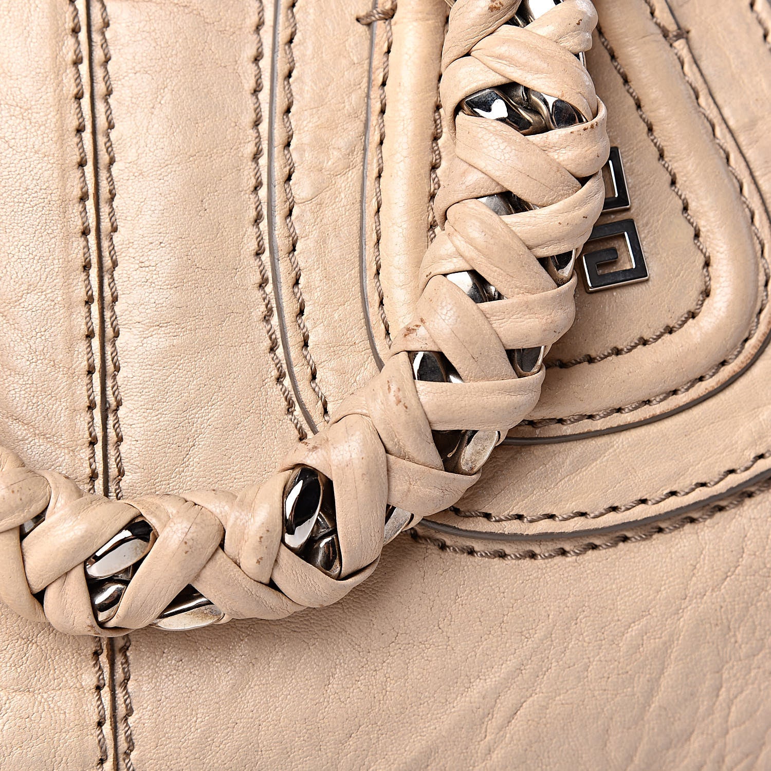 Givenchy Wrinkled Lambskin Medium Chain Wrap Nightingale Beige 16 of 16