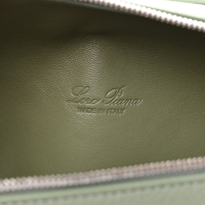 Loro Piana Grained Calfskin L19 Extra Pocket Pouch Sage Brush Leaves 6 of 10
