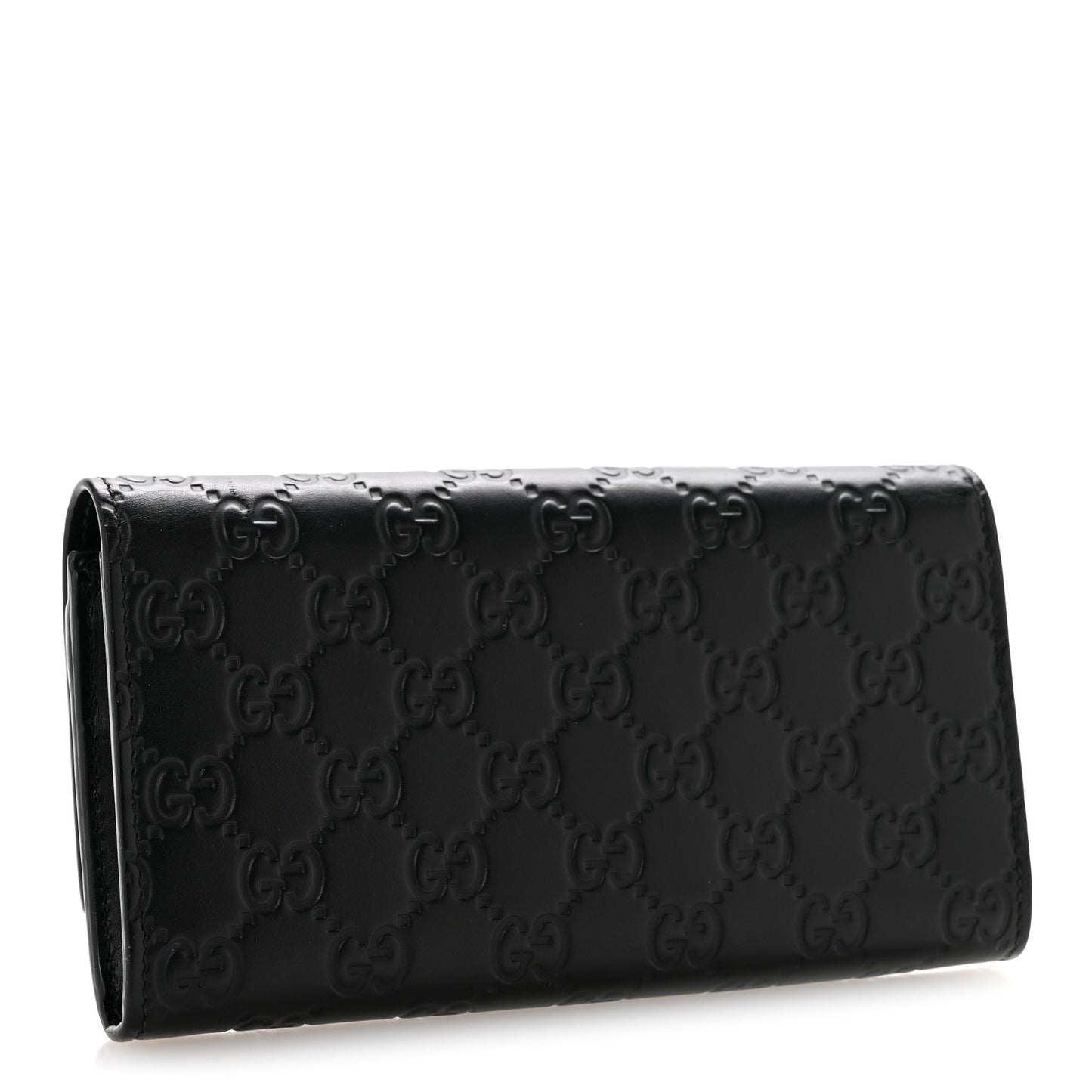 Microguccissima Bow Continental Wallet Black