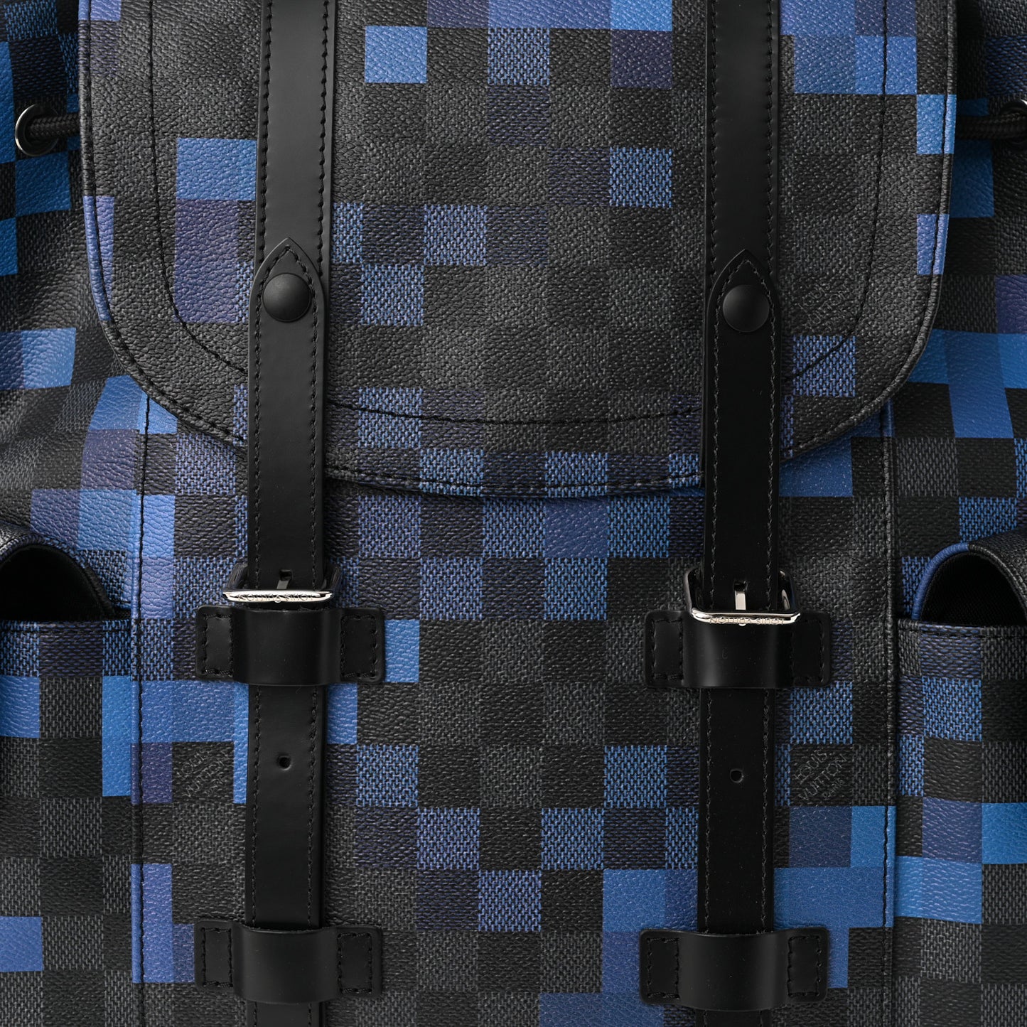 Damier Graphite Pixel Christopher PM Backpack Blue