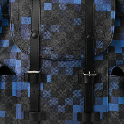 Louis Vuitton Damier Graphite Pixel Christopher PM Backpack Blue 7 of 10