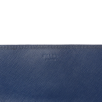 Prada Saffiano Fiocco Bow Flap Wallet Bleuette 6 of 8