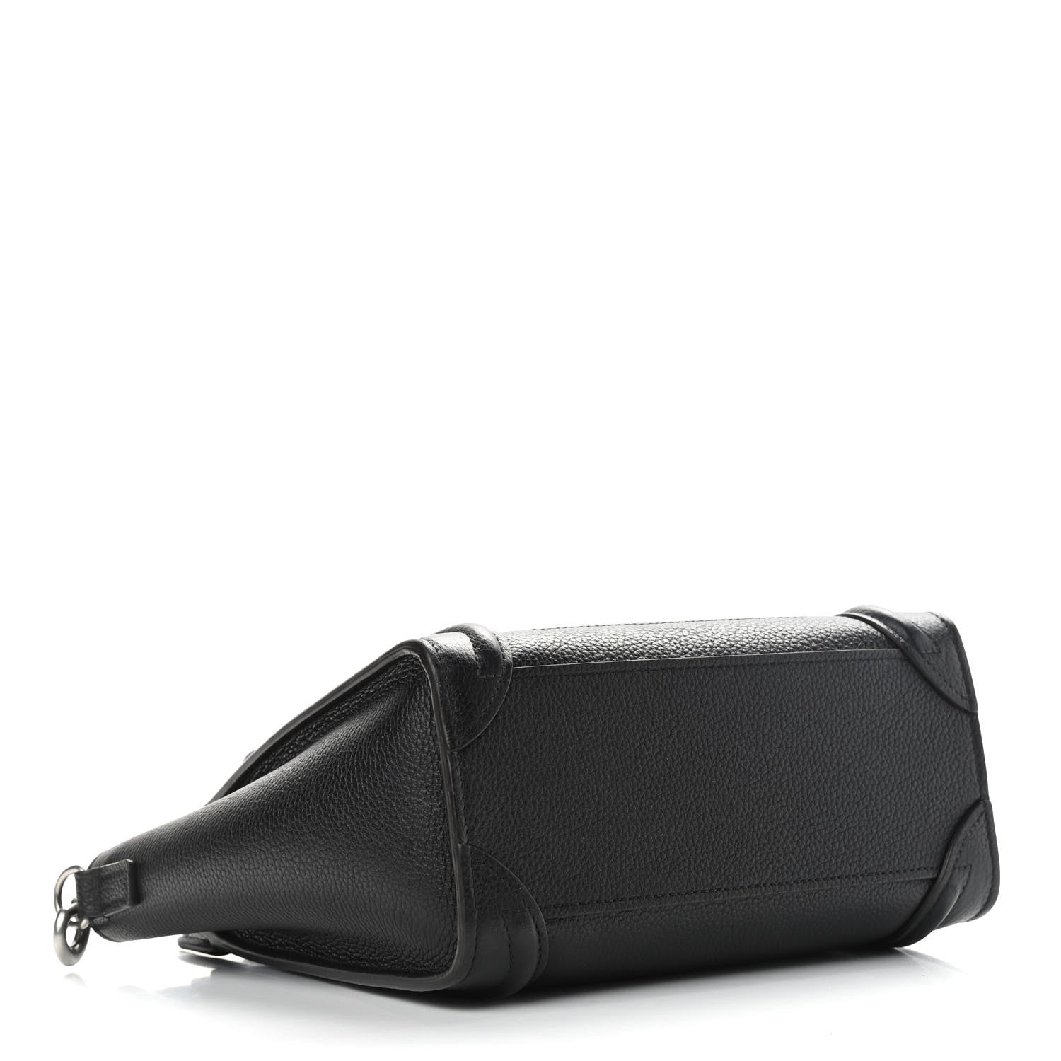 Celine Drummed Calfskin Nano Luggage Black 4 of 10