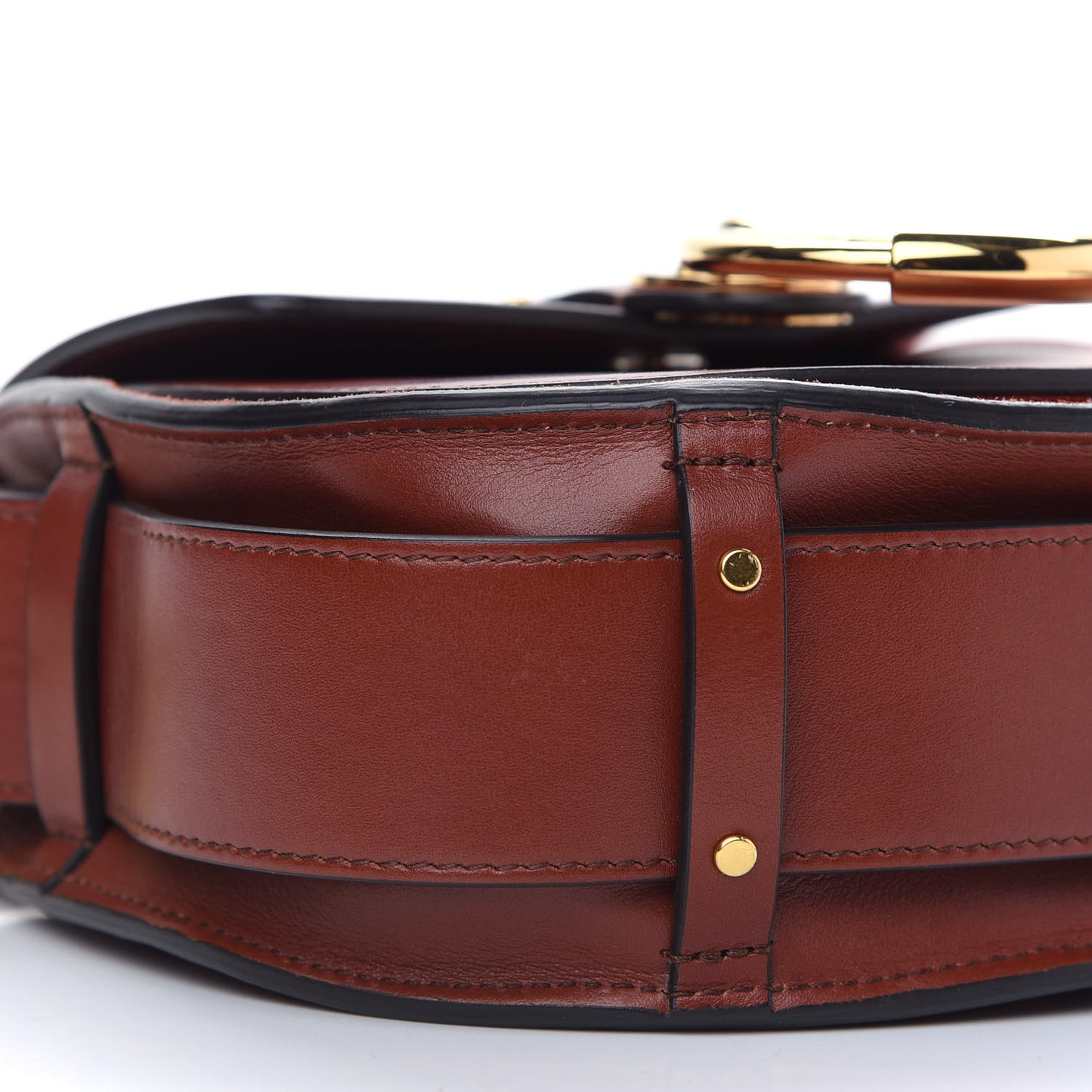 Calfskin Small Tess Bag Sepia Brown