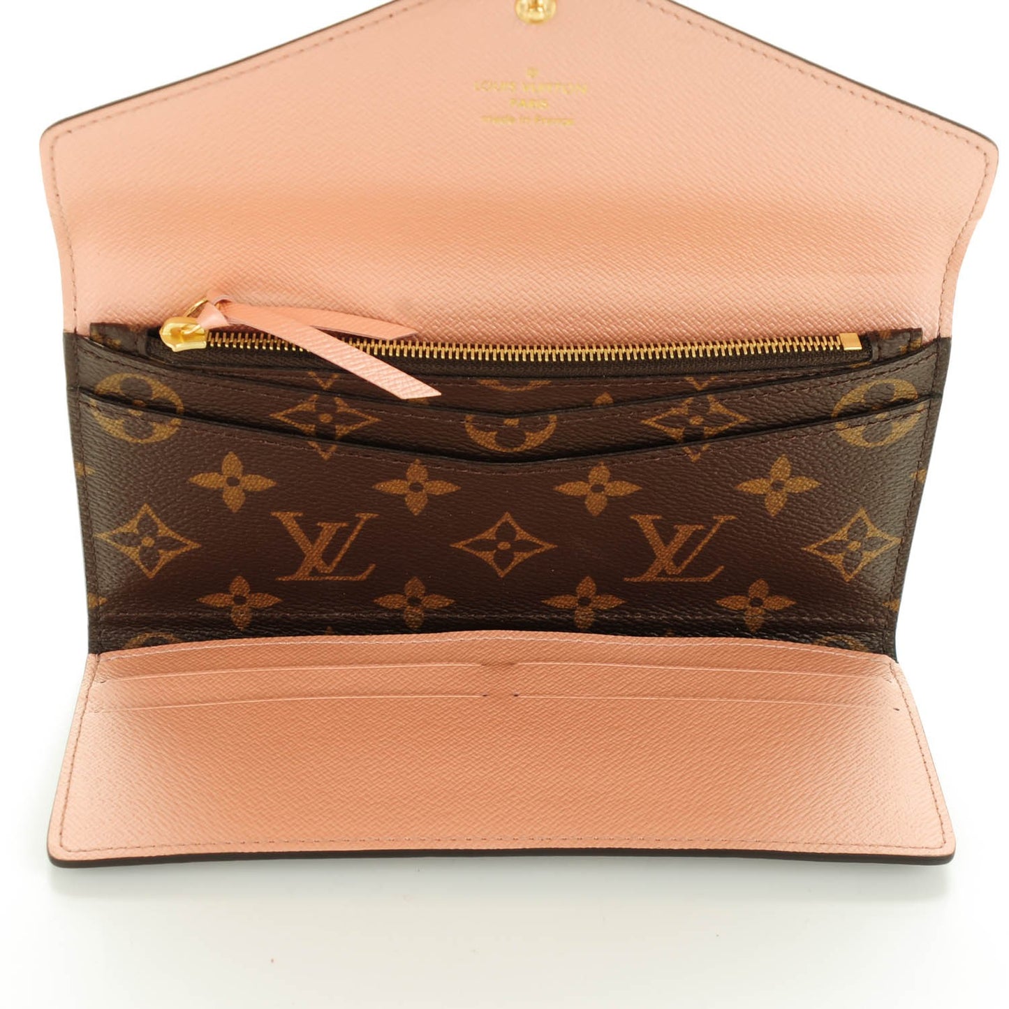 Monogram Josephine Wallet Rose Nacre
