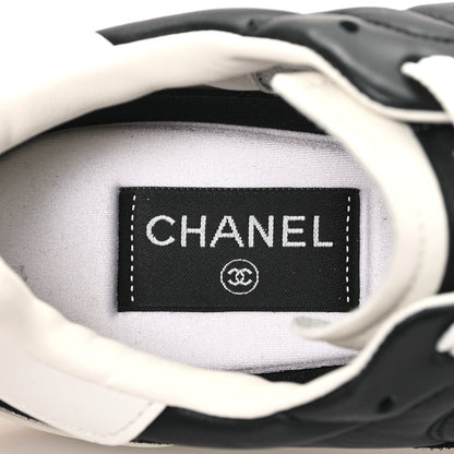 Chanel Suede Calfskin Quilted Sneakers 40 Black 8 of 9